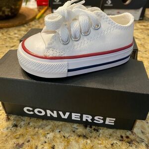 New Converse Infant CTAS Low White 7j256